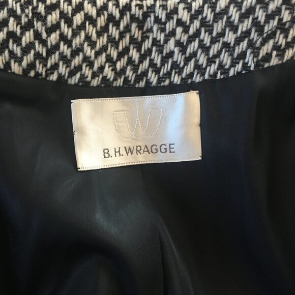 Women's sz M B.H.WRAGGE vintage wool blazer jacket - Picture 6 of 12